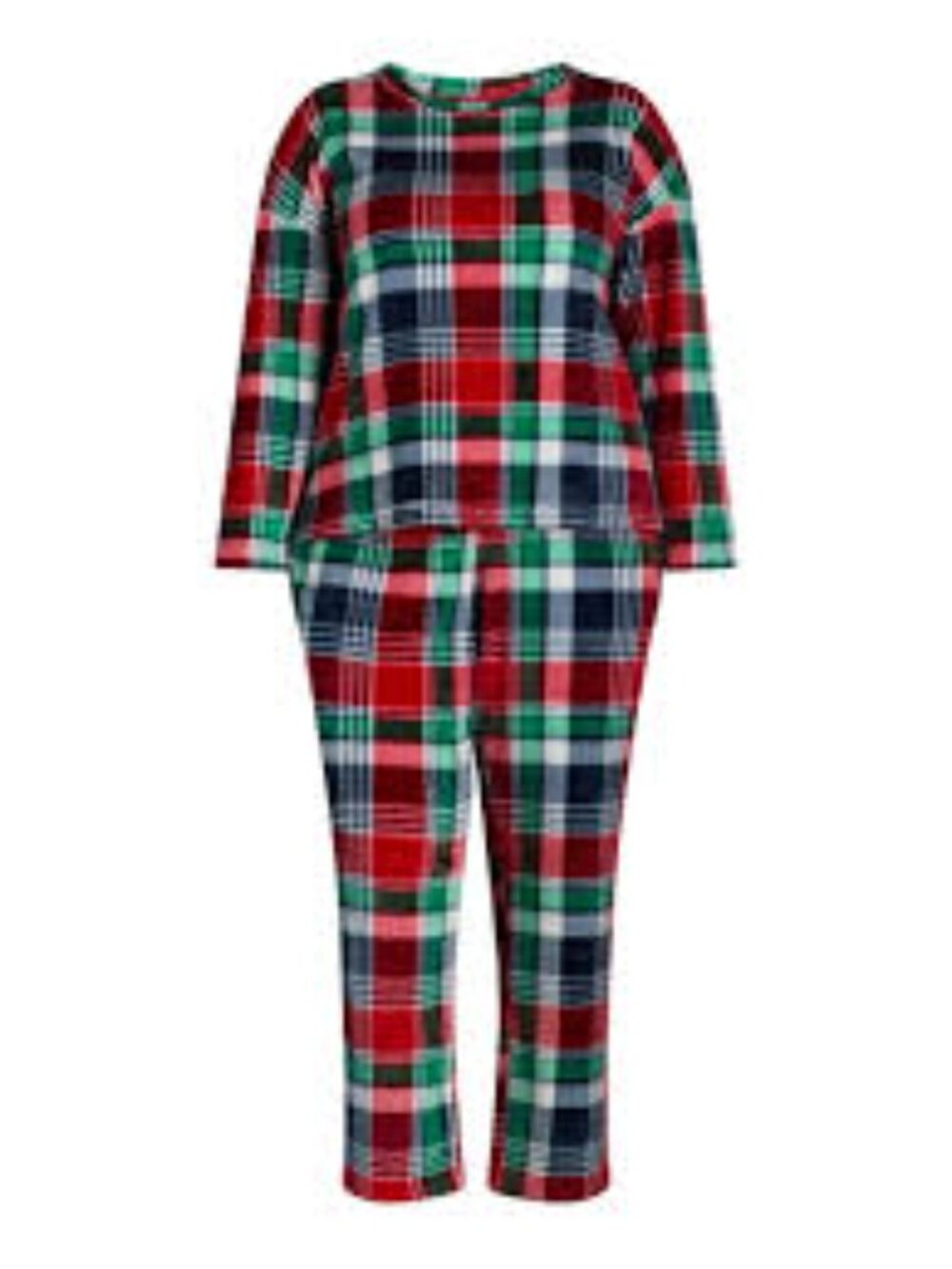 Joyspun RED PLAID FLEECE Pajama Set Lounge Size M / 8 - 10